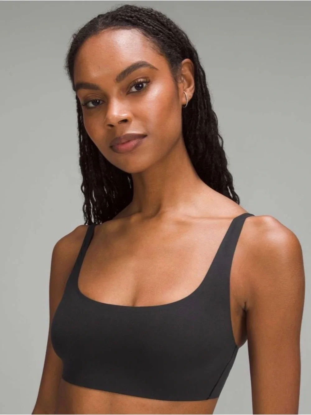 Lululemon Wundermost Ultra-Soft Nulu Scoop-Neck Bralette *A-D Cups Black 10